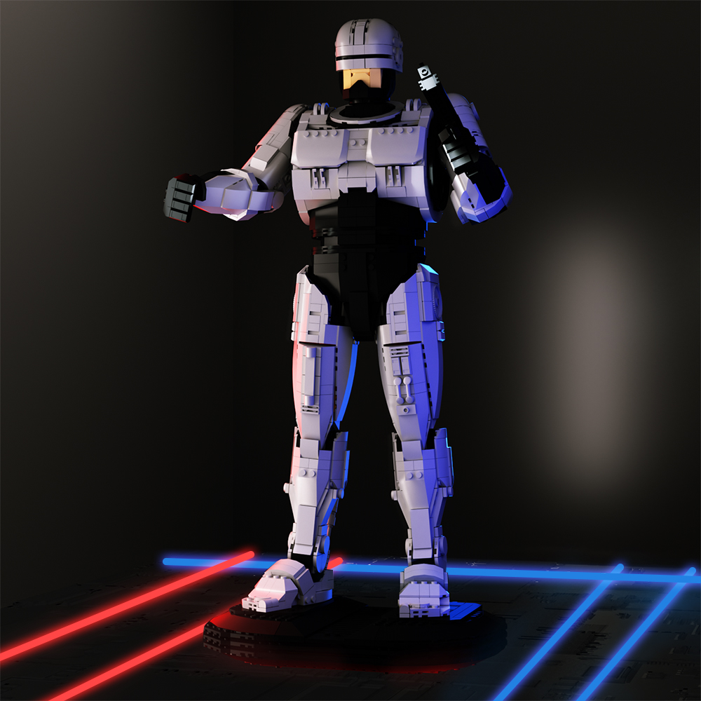 Model Kit Robocop - Blocos de construção de robô MOC
