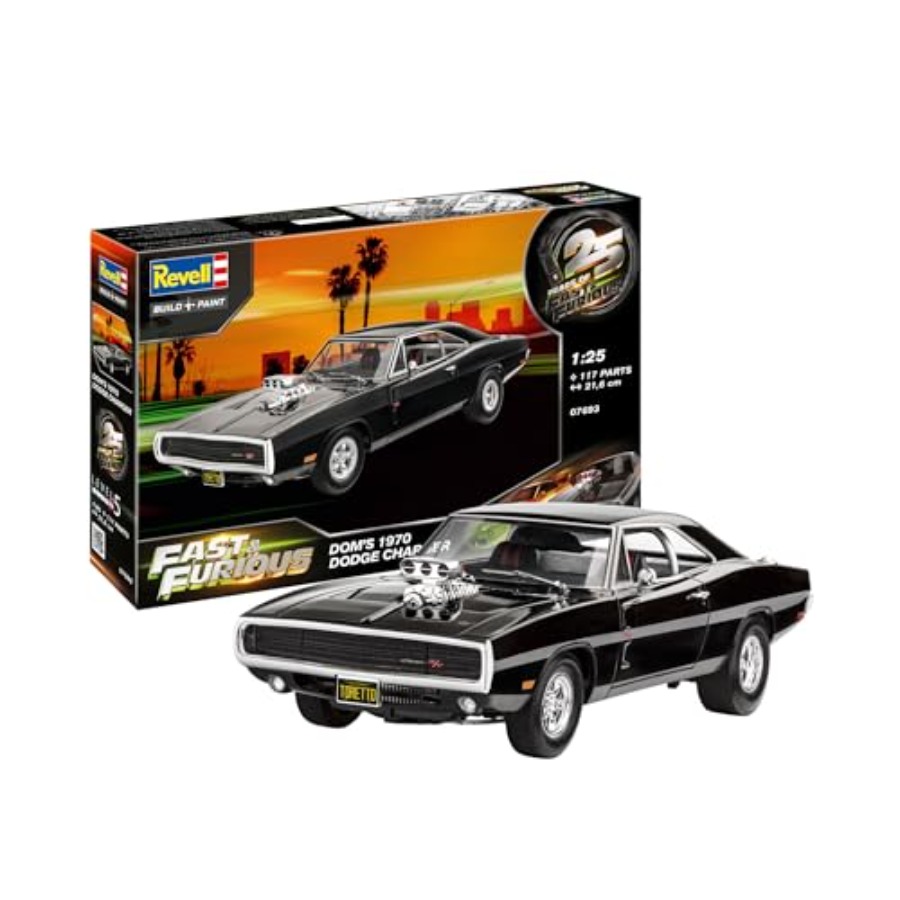 Model Kit Dodge Charger - Kit de Modelo de Carro 1:25