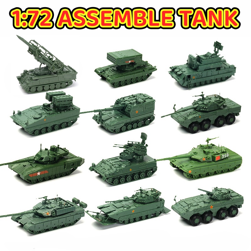 Model Kit Tank - 4D 1/72 Tanque Montar Modelo China