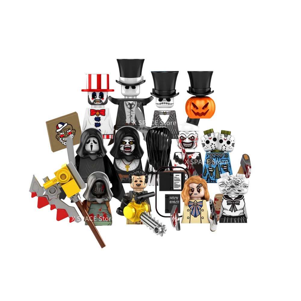 Model Kit Vs Lego - Série de filmes de terror cinza