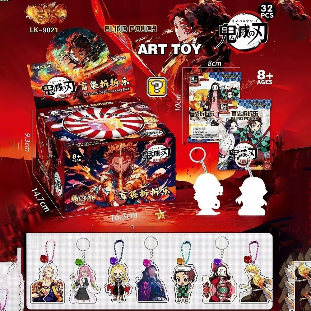 Model Kit Demon Slayer - Conjunto de 32 Peças de Figuras