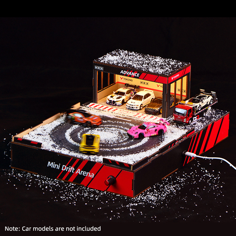 Model Kit Cars - Diorama de Pista de Drift DIY