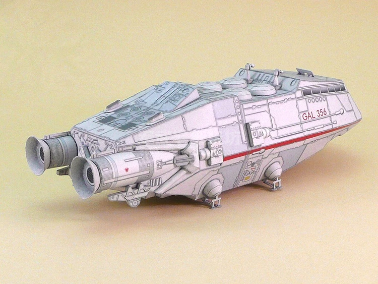 Model Kit Fantasy - Escala 1:120 Battlestar Galactica Colonial Shuttle