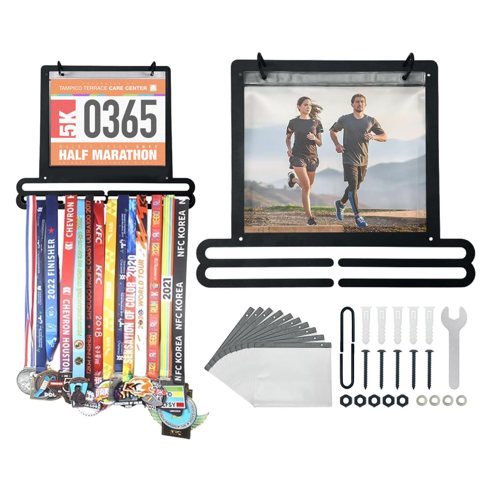 Model Kit Runner Organizer - Expositor Premium para Dorsais e Medalhas