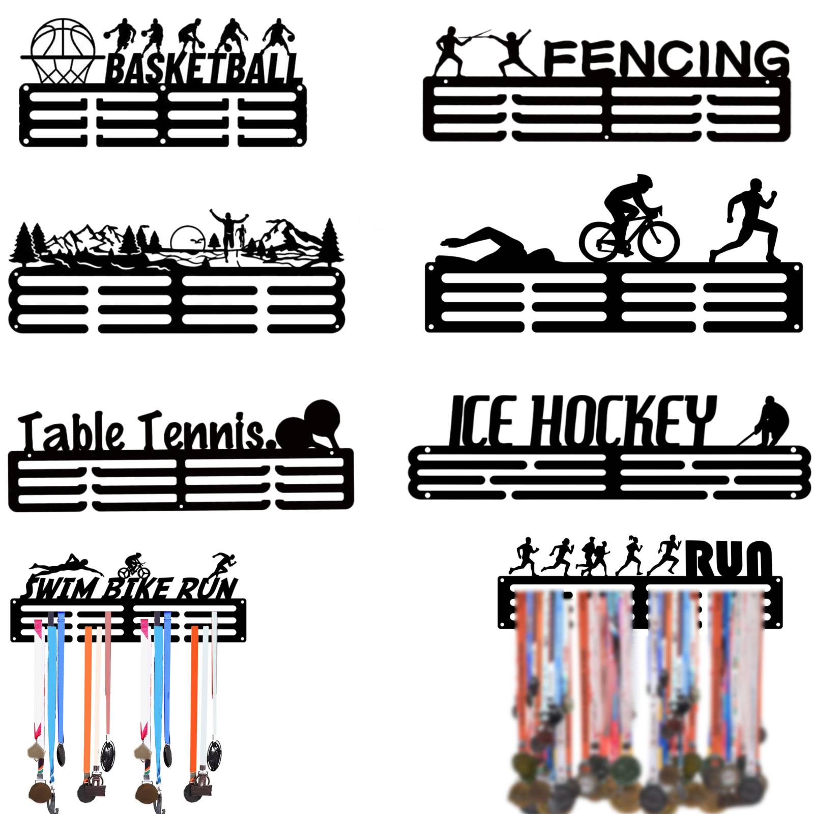 Model Kit Runner Organizer - Medalha Titular para Sport Race Runner,