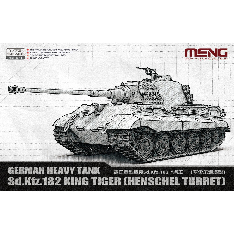 MENG 72-011 1/72 Tanque Pesado - Model Kit Tank avaliação e preço