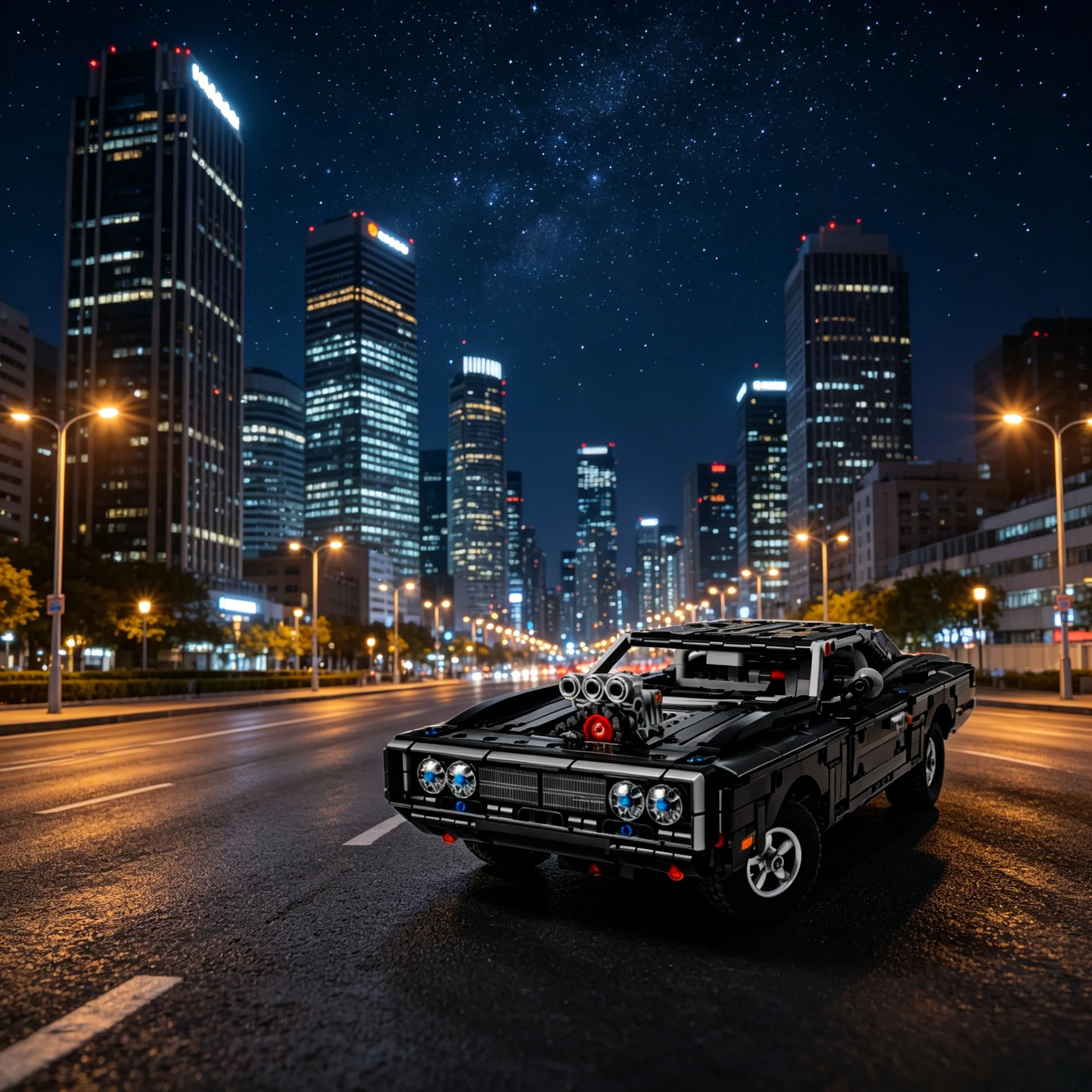Novo conjunto mecânico de bloc - Model Kit Dodge Charger avaliação e preço