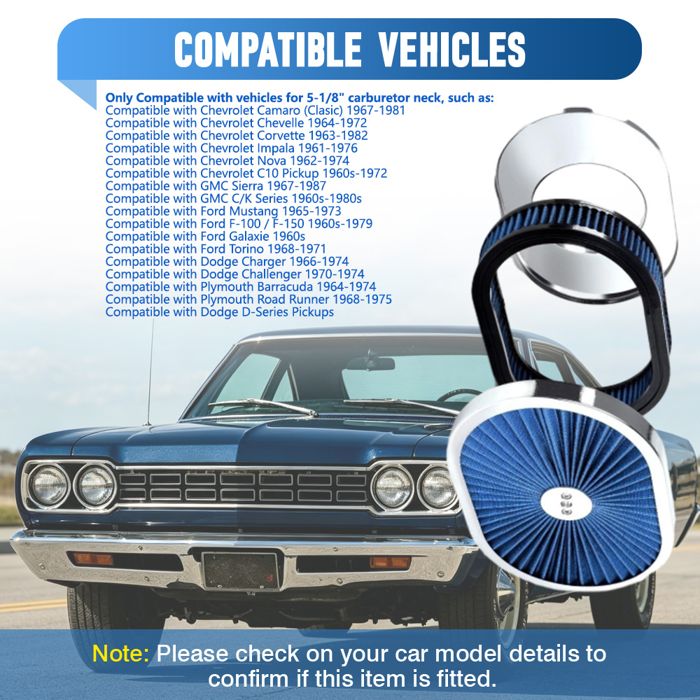 Conjunto de Filtro de Ar Oval  - Model Kit Dodge Charger avaliação e preço
