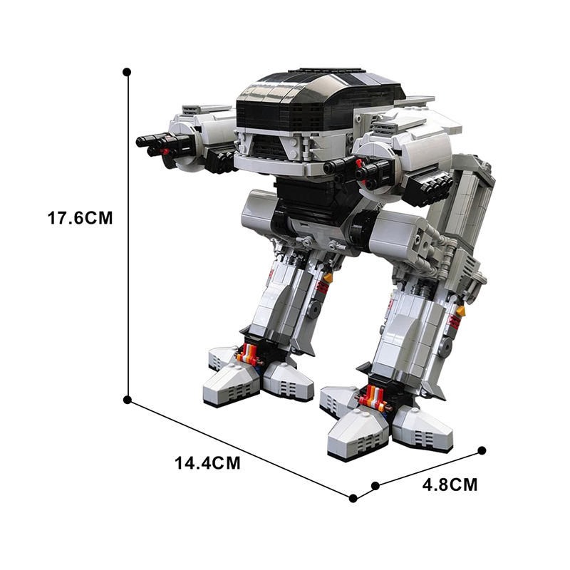 Gobricks ucs escala ED-209 rob - Model Kit Robocop avaliação e preço