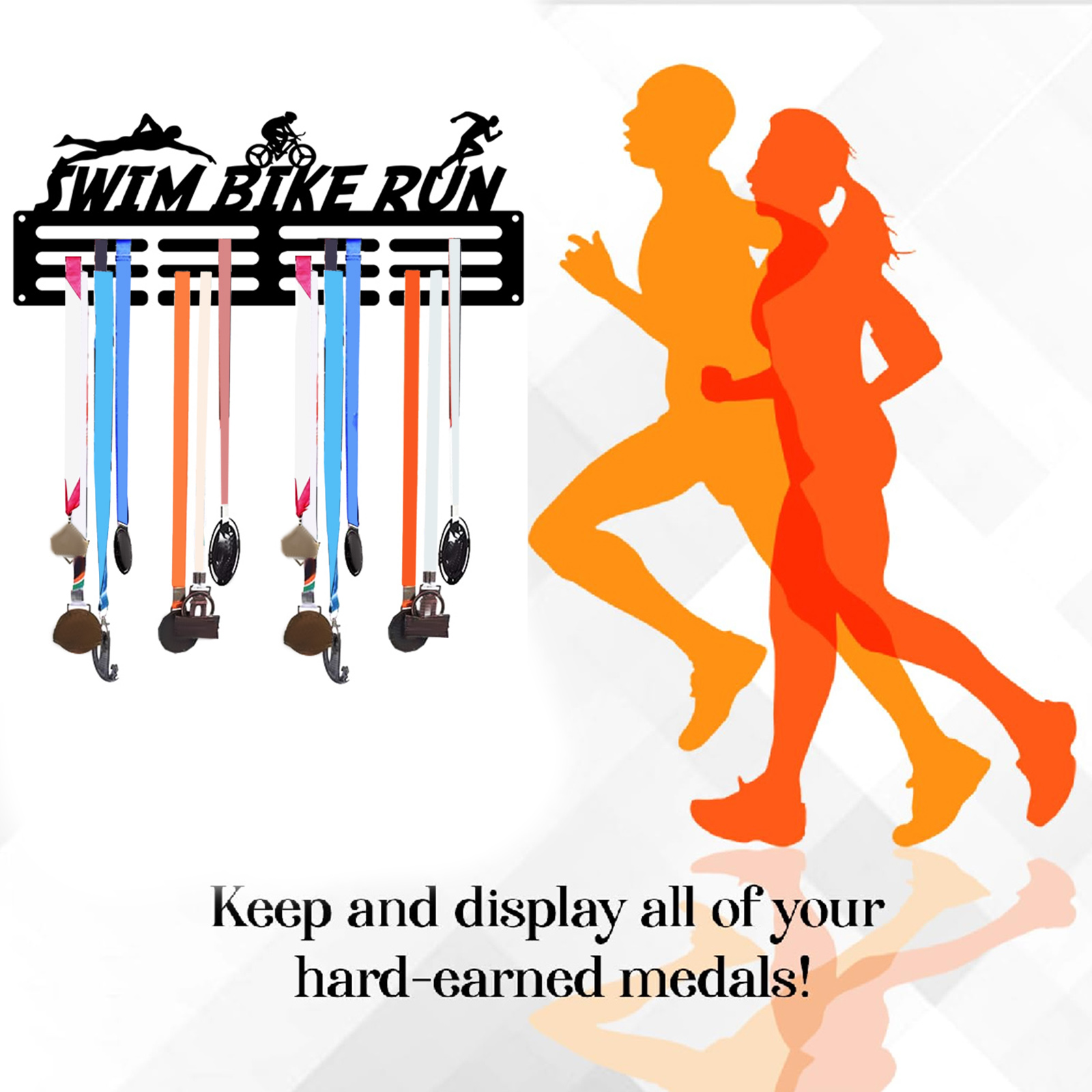 Wall Mounted Medalha Display H - Model Kit Runner Organizer avaliação e preço